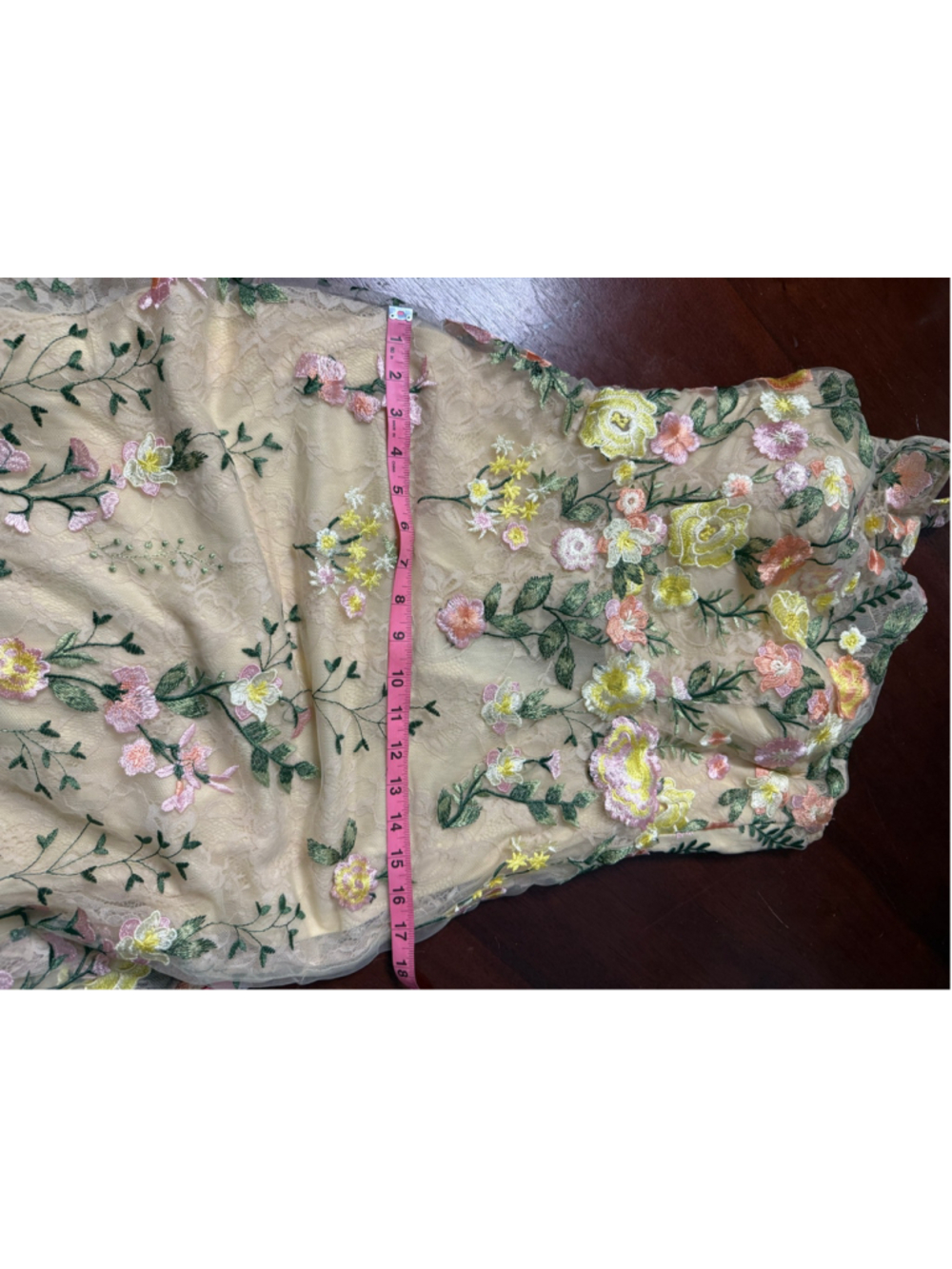 Mac Duggal Floral Embroidered One Shoulder Formal Gown Size 4 AS IS - Picture 6 of 13